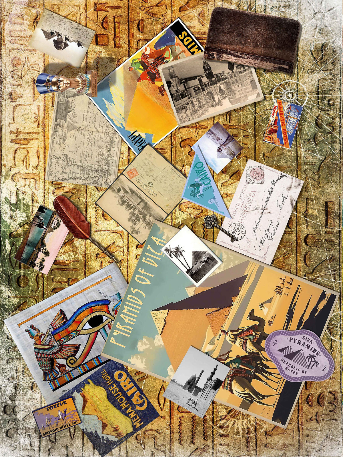 Around the World Vintage Style Fabric: Egypt