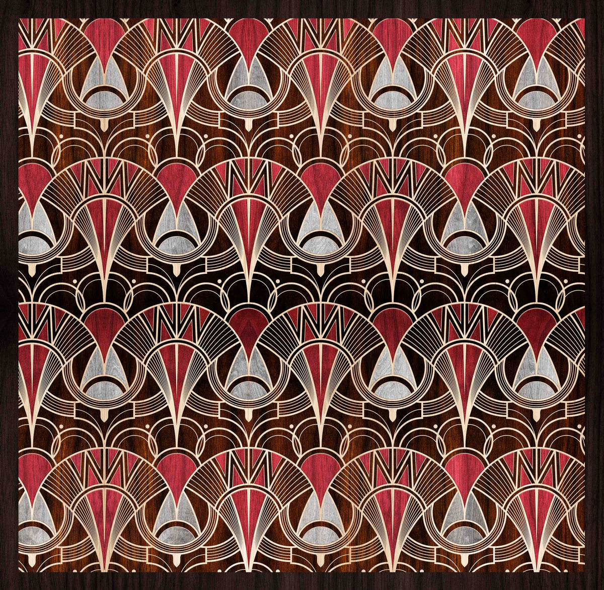 Art Deco Rich Red Tabletop