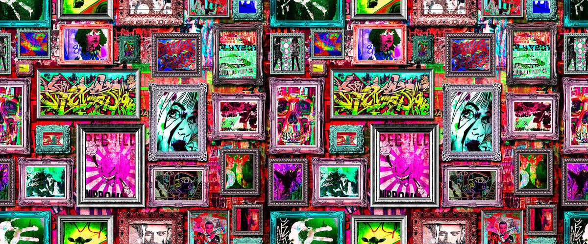 Urban Graffiti & Pop-art Fabric III