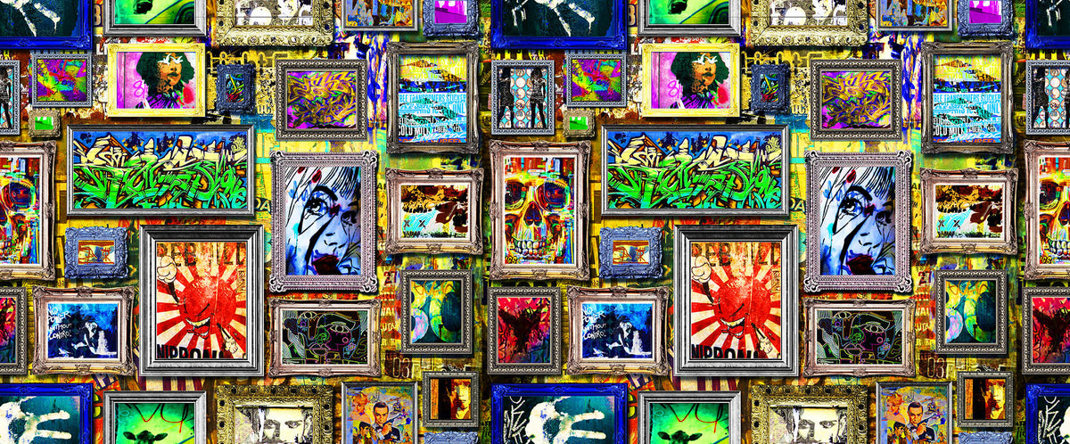 Urban Graffiti & Pop-art Fabric II