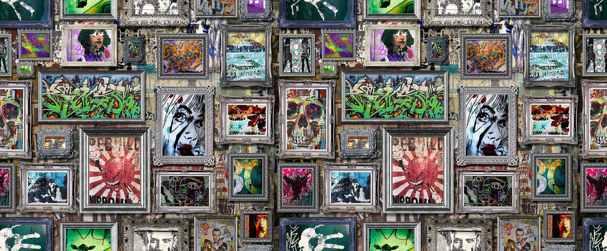 Urban Graffiti & Pop-art Fabric I