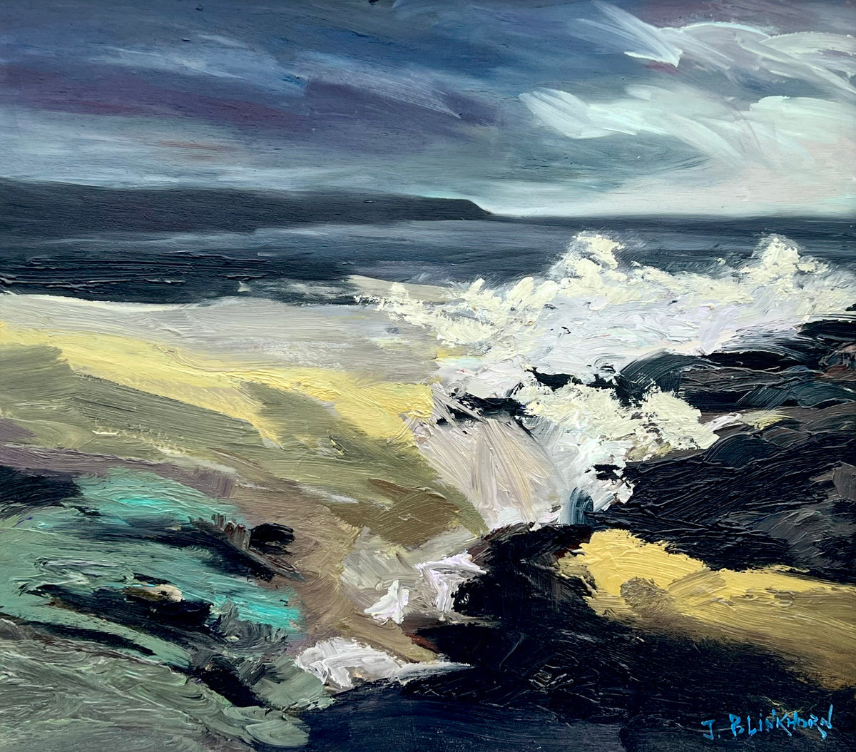 'Wild Tides' Seascape Painting